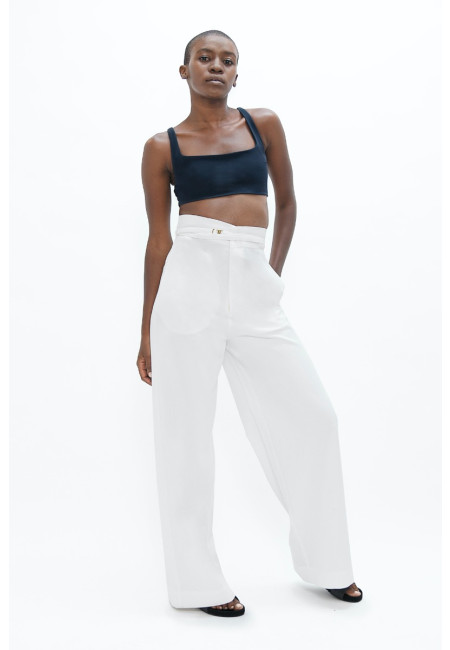 Florence  - Pants - White Dove