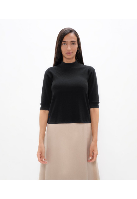 Doha  - High Neck - Black Sand