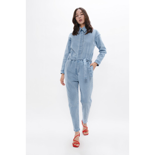 San Francisco  - Denim Boilersuit - Sky